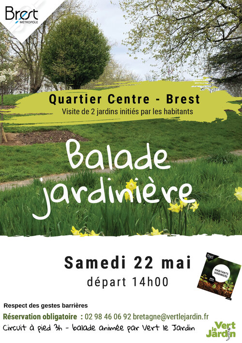 Balade Jardinière ! Brest centre - Vert le Jardin